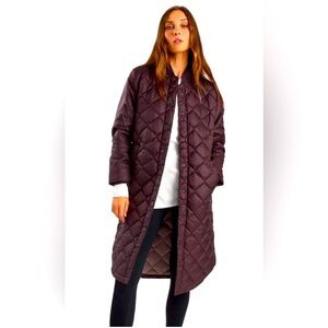 Kit and Ace Quilted Long Coat